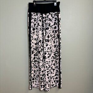 VINCE Wide Leg 100% Silk Pants Women XS Pull On Drawstring Artsy Boho Gypsy